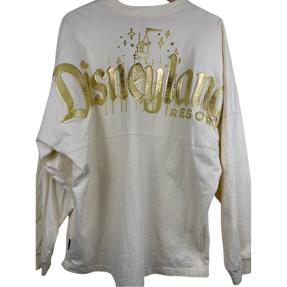 Disneyland Resort Spirit Jersey | Gold Pixie Dust Castle | Size L - Picture 3 of 7